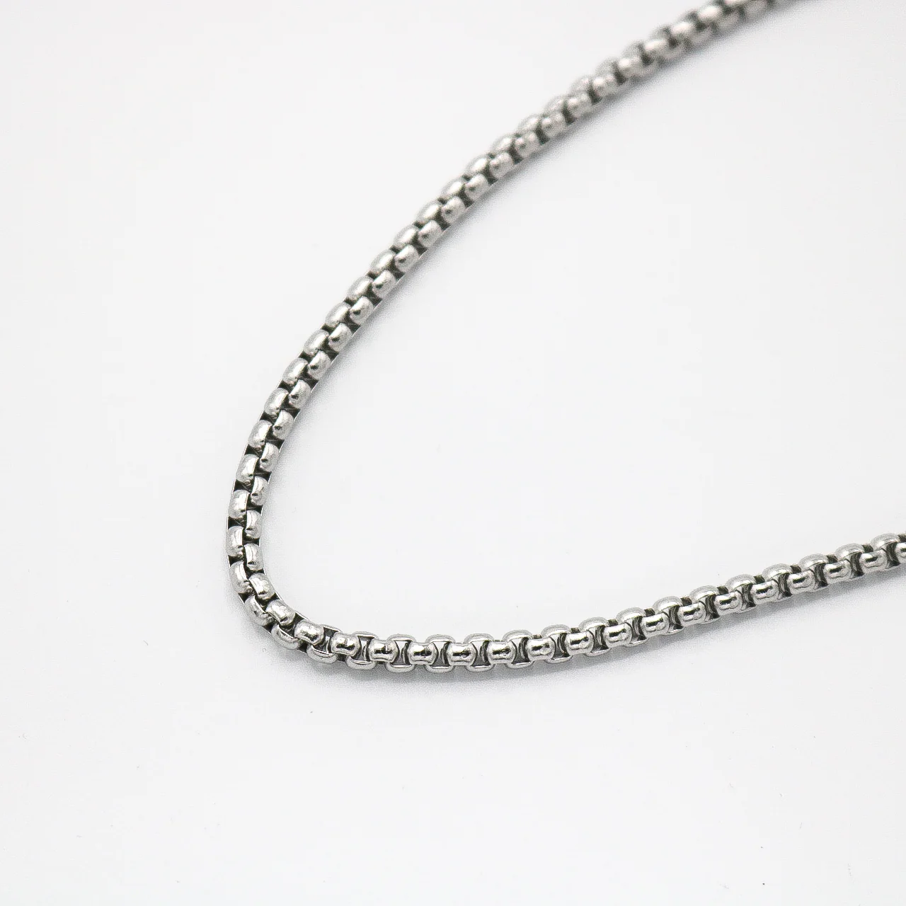 4mm Round Box Chain - Premium 316L Stainless - Image 3
