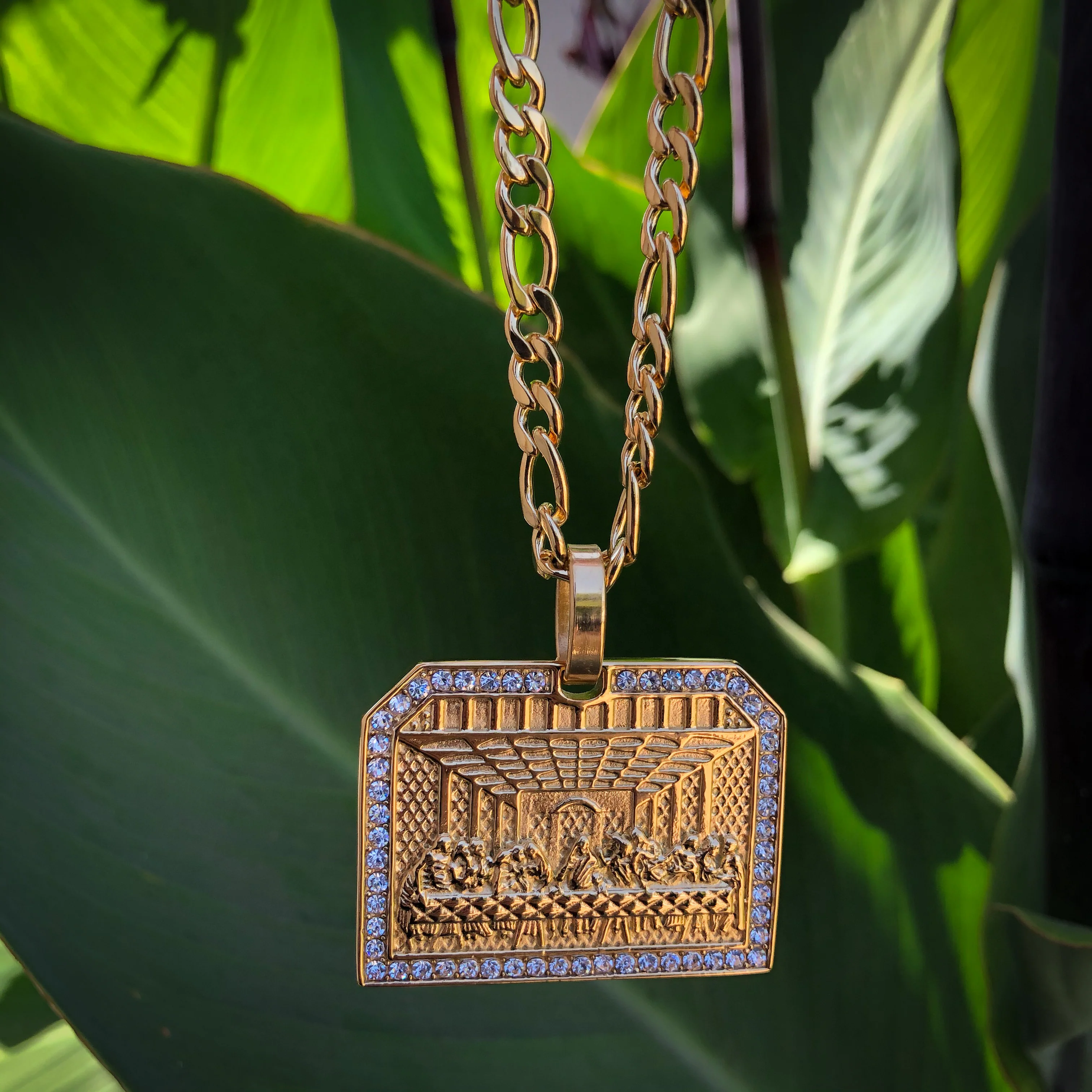 Big Last Supper Pendant - Gold - Image 4